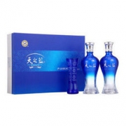洋河(YangHe) 蓝色经典 天之蓝 46度 480ml*2 礼盒装 浓香型白酒 口感绵柔