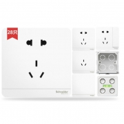 Schneider Electric 施耐德 绎尚系列 开关插座组合28只装 +底盒20只 549元包邮（需用券）