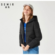 Semir 森马 13-078120052 女款连帽棉服 低至66.66元（需用券）