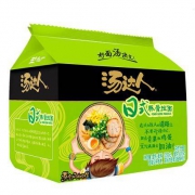 统一 方便面 汤达人 日式豚骨味方便面 125g*5连包*2件