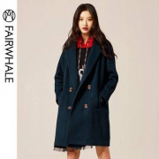 12日0点、双12预告： MARK FAIRWHALE 马克华菲 429416027055 女款羊毛呢大衣