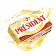 PRESIDENT 总统 发酵型动物淡味黄油块 200g*7件