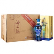 新低！旗舰款：洋河 蓝色经典 海之蓝 52度 520mlx6瓶+邃之蓝500ml