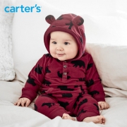 Carter's 宝宝摇粒绒连帽连体衣 59元包邮（需用券）