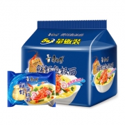 康师傅 鲜虾鱼板面 五连包