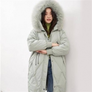 yaloo 雅鹿 YJ51U931O 女士狐狸毛领中长款羽绒服