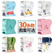 可伸缩书立架折叠书夹书靠书架简易桌面收纳中大号课本夹书器学生用简约创意挡书板小学生高中生小书架桌上 9.5元