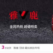 唯品会：雅鹿男装大促