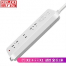 DELIXI 德力西 CD98J-LK2XZ1.0 新国标3位插排 1米