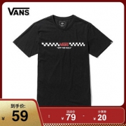 6日0点：VANS 范斯 VN0A3TX6BLK 男子短袖T恤