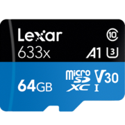 Lexar 雷克沙 633x TF存储卡（64GB、UHS-I） 44元包邮（需用券）