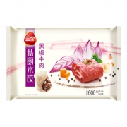 限地区：三全私厨水饺 黑椒牛肉 速冻饺子 两人份600g （54只）*2件