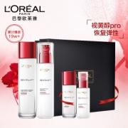 有券的上：L'OREAL PARIS 欧莱雅 复颜抗皱紧致护肤套装礼盒（柔肤水130ml+乳液110ml+乳液50ml+柔肤水65ml）