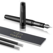 中亚Prime会员：Parker 派克 Premier系列 纯黑 钢笔 礼盒装 F尖 18K笔尖 黑色笔芯