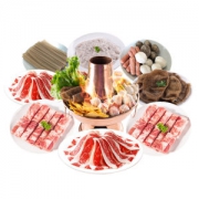 蜀大叔 新鲜肥牛卷火锅套餐 2560g 4-7人大分量