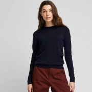 6日0点：UNIQLO 优衣库 418668 女士精纺美利奴针织衫
