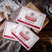 中茶 普洱茶 经典7581茶砖 250g 刮油去脂 标杆级口粮茶