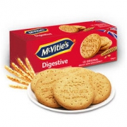 Mcvitie's 麦维他 全麦粗粮酥性消化饼干 原味 120g *14件