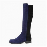 STUART WEITZMAN 斯图尔特·韦茨曼 HALF N HALF系列 女士绒面革低跟长靴 *2件
