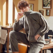 舍约 85883 男士加厚法兰绒家居服
