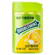 绿箭 无糖薄荷糖冰柠薄荷味20粒12g塑料盒装
