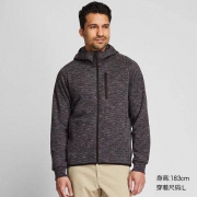 UNIQLO 优衣库 418702 男装 弹力拉链连帽开衫