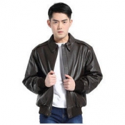 Luxury Lane A2CLAM 男士A2中国版空军飞行真皮夹克