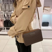 Michael Kors 迈克高仕 Jet Set Item 女士大号十字纹斜挎包