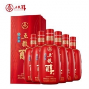 五粮液 五粮醇 红淡雅 50度 浓香型白酒 整箱装500ml*6瓶*2件