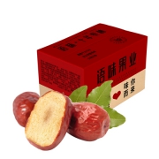语味 新疆和田大枣1500g整箱红枣3斤装*2件