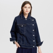 ME&CITY 537712-92771 女士不对称牛仔外套 149元