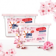 48小时顽固污渍轻松洗净：50颗×2盒x3件 OMO 奥妙 樱花甜香柔护 洗衣凝珠