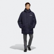 6日0点、历史低价： adidas 户外机能系列 EH4987 男子羽绒服 +凑单品