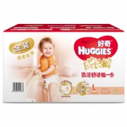 HUGGIES 好奇 金装成长裤 L88片*3+124片 +凑单品 389.7元包邮（需用券）