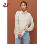 H＆M 0762205 女士高领针织衫
