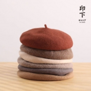 出口日本~复古贝雷帽羊毛呢画家帽 券后￥40