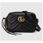GUCCI 古驰 GG Marmont 系列 448065 DRW1T 绗缝双G字母迷你斜挎包