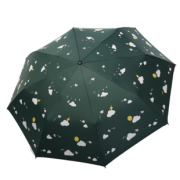 晴雨两用黑胶防晒折叠伞 券后16.8元包邮