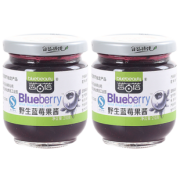 蓝百蓓 大兴安岭野生蓝莓果酱 210g*2瓶 果肉含量50% 19.9元包邮