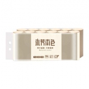 顺清柔 共享本色卷纸巾700g/12卷4层 *2件