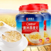 买一送一纯燕麦片1018g*2罐