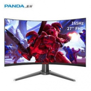 PANDA 熊猫 PF27FA6 27英寸曲面显示器（1080p、165Hz、1500R）