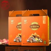 内含姬松茸、肾虫草等，徽珍食品 干菌菇野土特产山珍年货礼盒 1060g