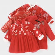 jellybaby 儿童加绒连衣裙 拜年服 低至71.3元