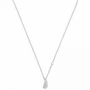 Swarovski 施华洛世奇 女式轻盈羽毛水晶吊坠项链 5512365