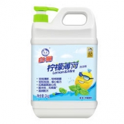 白猫 柠檬薄荷洗洁精 2kg *2件