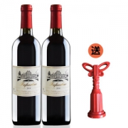 法国进口原酒 法夫尔堡 干红葡萄酒 750ml*2支装