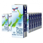 纽仕兰 3.5g蛋白质全脂纯牛奶 250ml*24盒*3件