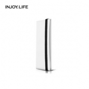 injoylife2019新款长款钱包女黑白拼色皮夹子薄手拿包小众设计包