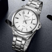 SEIKO 精工 男士防水石英表 SUR277P1+凑单品